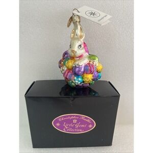 Christopher Radko 1996 Hoppy Easter Gem‎ Retired Easter Ornament Vintage